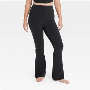 All in Motion Black High Rise Flare Leggings